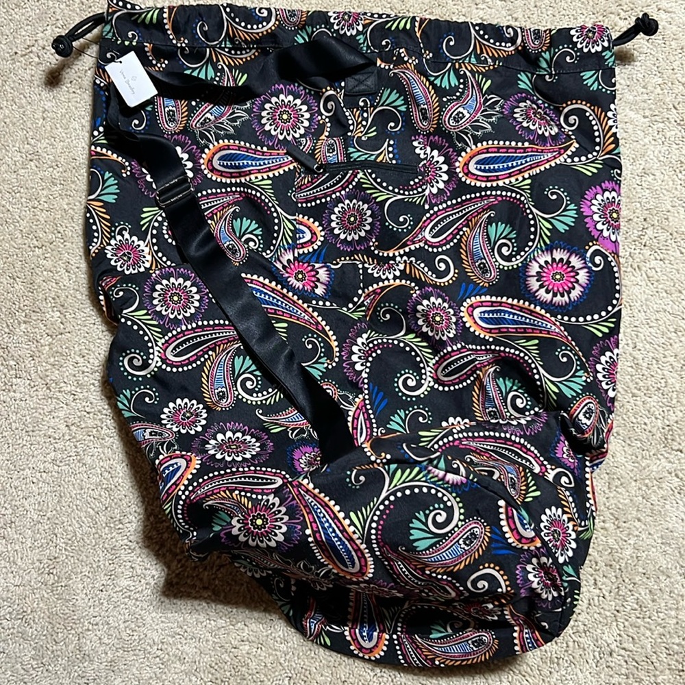 New Vera Bradley, laundry bag. Pattern is called “Bandanna Swirl”.
